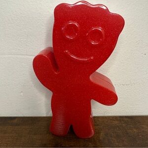 Sour Patch Kids Red "Redberry" Character 3D Molded Plastic Storage Tin Case